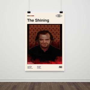 The Shining Movie Poster: Retro Mid-Century Modern Print