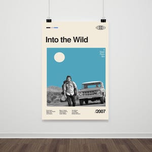 Into the Wild Movie Poster: Retro Mid-Century Modern Print