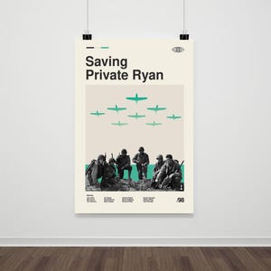 Saving Private Ryan Poster: Retro Movie Art Print