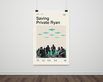 Retro Saved Privatryan Poster - Vintage Film Wandkunst