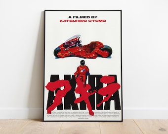 Akira / ミッドセンチュリー映画ポスター / ミニマル / ウォールアート