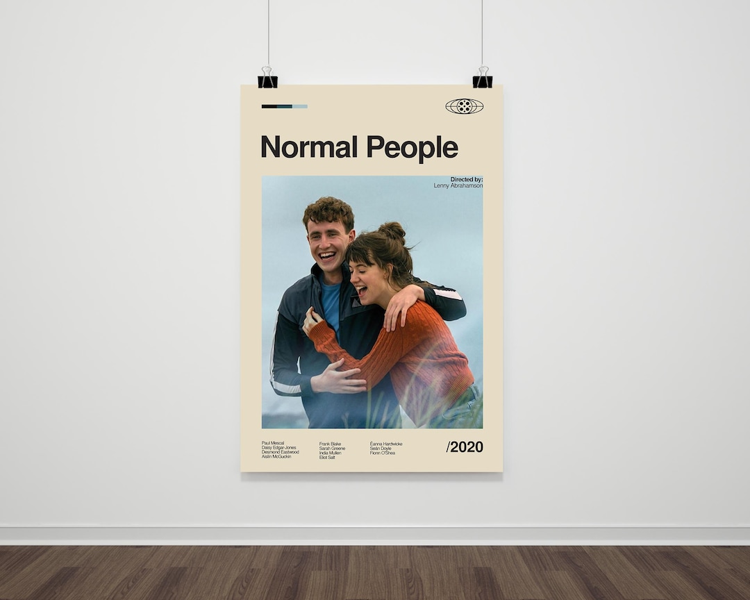 Normal Person Posters Normal People Vintage Movie Poster, Minimalist Midcentury Style ...