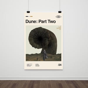Dune Movie Poster, Retro Movie Print, Modern Vintage Movie Posters,Mid Century Modern Poster