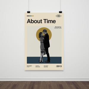 About Time Movie Poster: Retro Mid-Century Modern Film Print