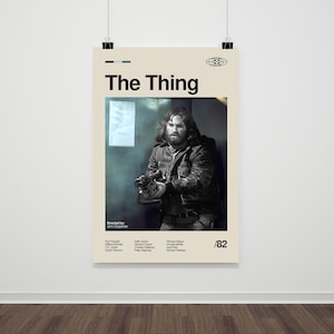 The Thing Movie Poster: Retro Mid-Century Modern Print