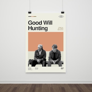 Good Will Hunting Movie Poster: Retro Mid-Century Modern Print