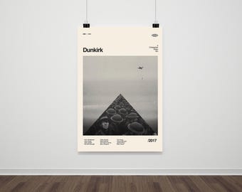 Dunkirk Poster: Vintage Retro Print - Mid-Century Style