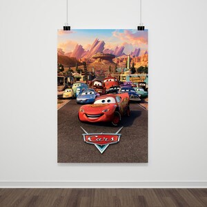 Cars Poster, Retro Movie Print, Modern Vintage Movie Posters,Mid Century Modern Poster