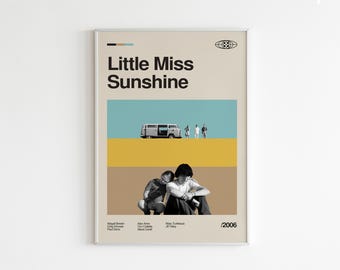 Little Miss Sunshine Movie Poster Print, Retro Vintage Style