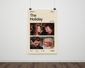Mid-Century Modern Urlaubs Film Poster - Retro Wand Kunst Druck