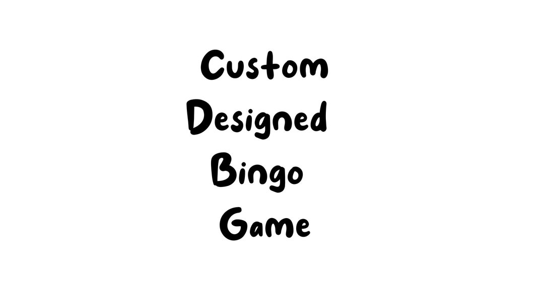Custom Bingo Set - Etsy