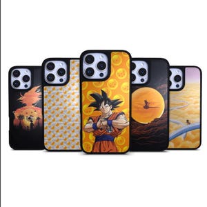 Anime Saiyan Sleek Matte Black Dr4gon Phone Case for iPhone 11 12 13 14 15 16 Pro Max, Geschenk für Freunde, Geschenk für sie