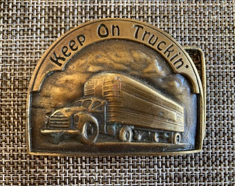 Vintage Keep on Truckin’ Belt Buckle