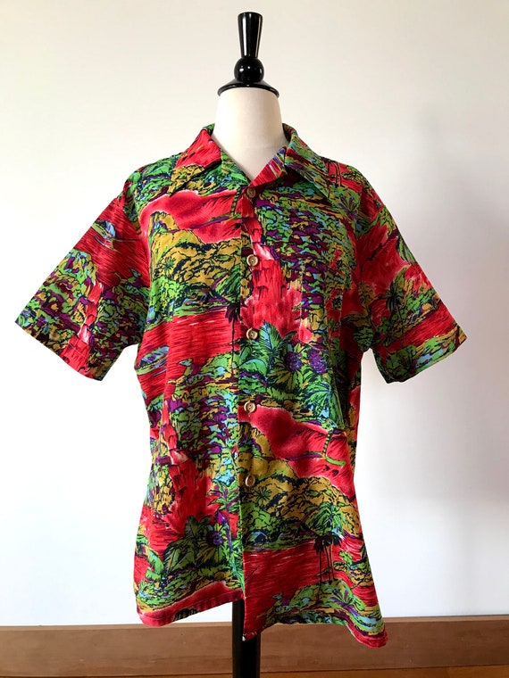 Vintage 60's Sears Kings Road Hawaiian Shirt Mens