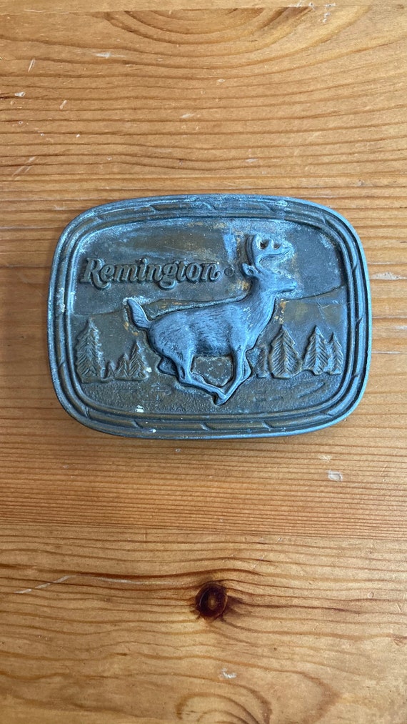 Vintage Remington Belt Buckle 1979