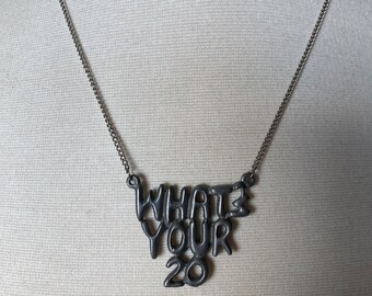 What's Your 20 Retro Trucker CB Necklace