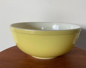 Vintage Pyrex Large Yellow Mixing Bowl 10 1/4 Inch