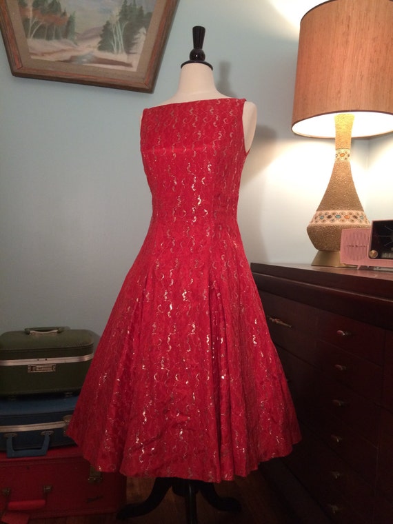 1950's Pinup Swing Dress