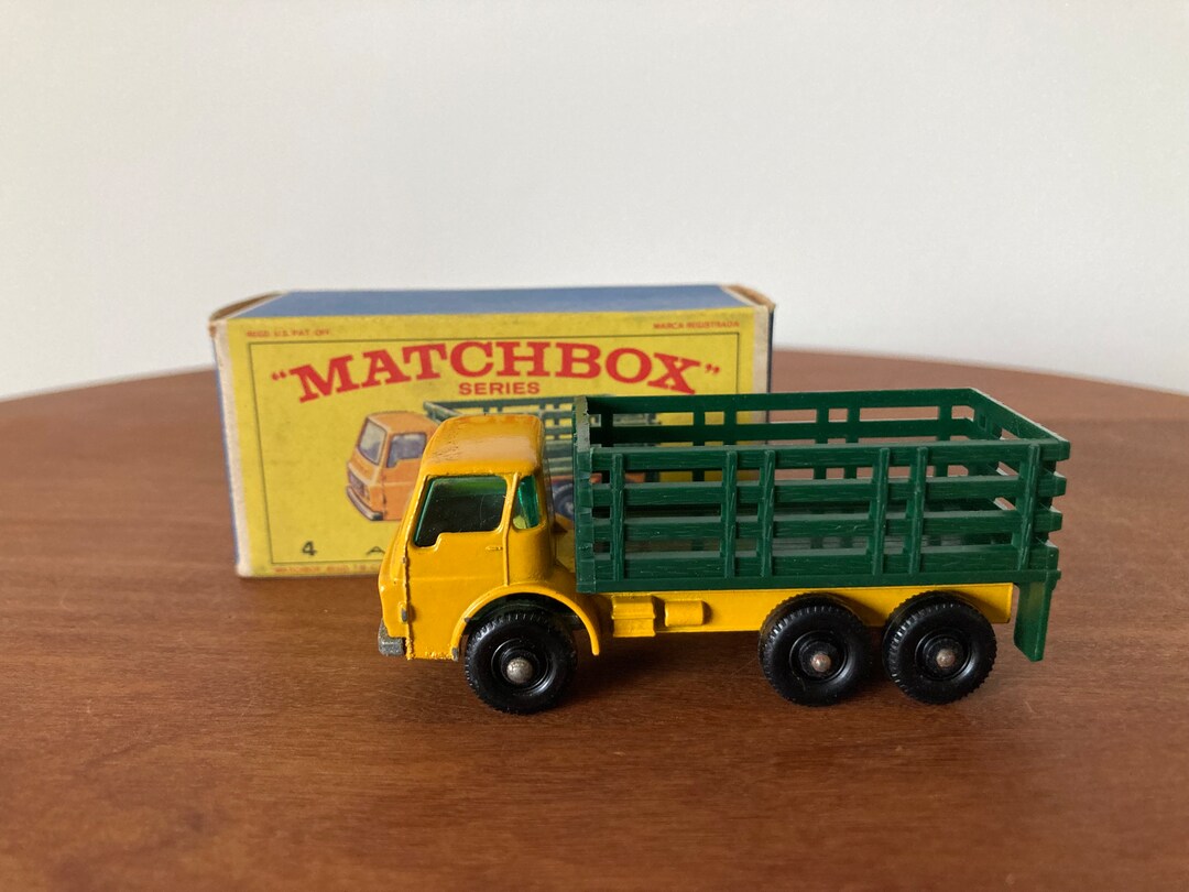 Camion Matchbox Series 4 Stake Truck, Boîte D'origine, VNMIB, Fabriqué Au Royaume-Uni