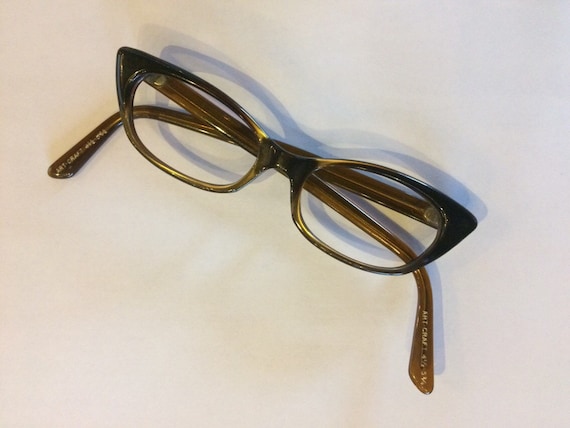【大注目】 1950's 60's Etsy - NICE! Glasses Eye Cat Craft Art 小物