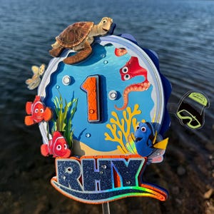 Finding Nemo Cake Topper, Nemo Cake Topper, Dory Cake Topper, Nemo Birthday Decor, Finding Nemo Birthday Decorations, Nemo Birthday Party.