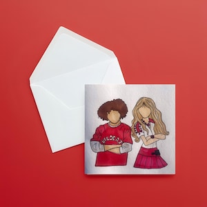 Cartão de retrato feito à mão personalizado