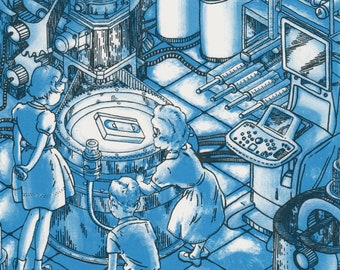 Serigrafía original / VISOR VHS