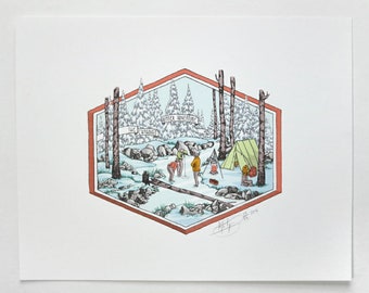 WINTER ADVENTURE / Original Silkscreen