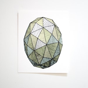 Opal Gemstone, Birthstone, Libra // Silkscreen Print