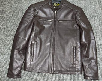 Handmade Leather Biker Jacket – Customizable Stitching