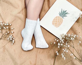 IVF Socks, Lucky Transfer Day Socks, Merino Wool IVF Gift , Embryo Transfer Gift, Fertility Good Luck Gift, Warm Hand Knit Socks EU 37-38