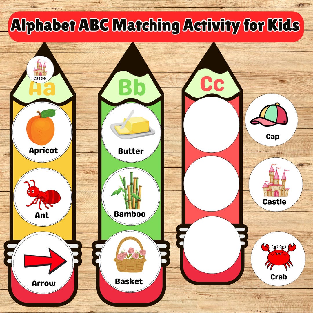 Alphabet Matching Game | ABC Busy Book | Preschool Kids Learning ...