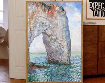 Claude Monet Étretat 1886 Poster, Claude Monet Poster, Vintage Print, Vintage Painting, Museum Poster, Premium poster, Matte Material