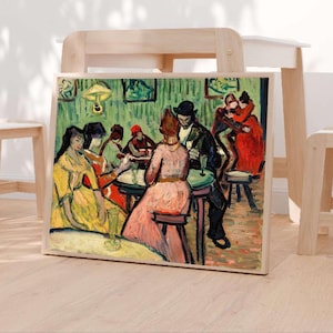 Vincent Van Gogh The Brothel 1888 Poster, Vintage Print,  Wall Art Decor, Paris Cafe Print,Museum Poster, Premium poster, Matte Material