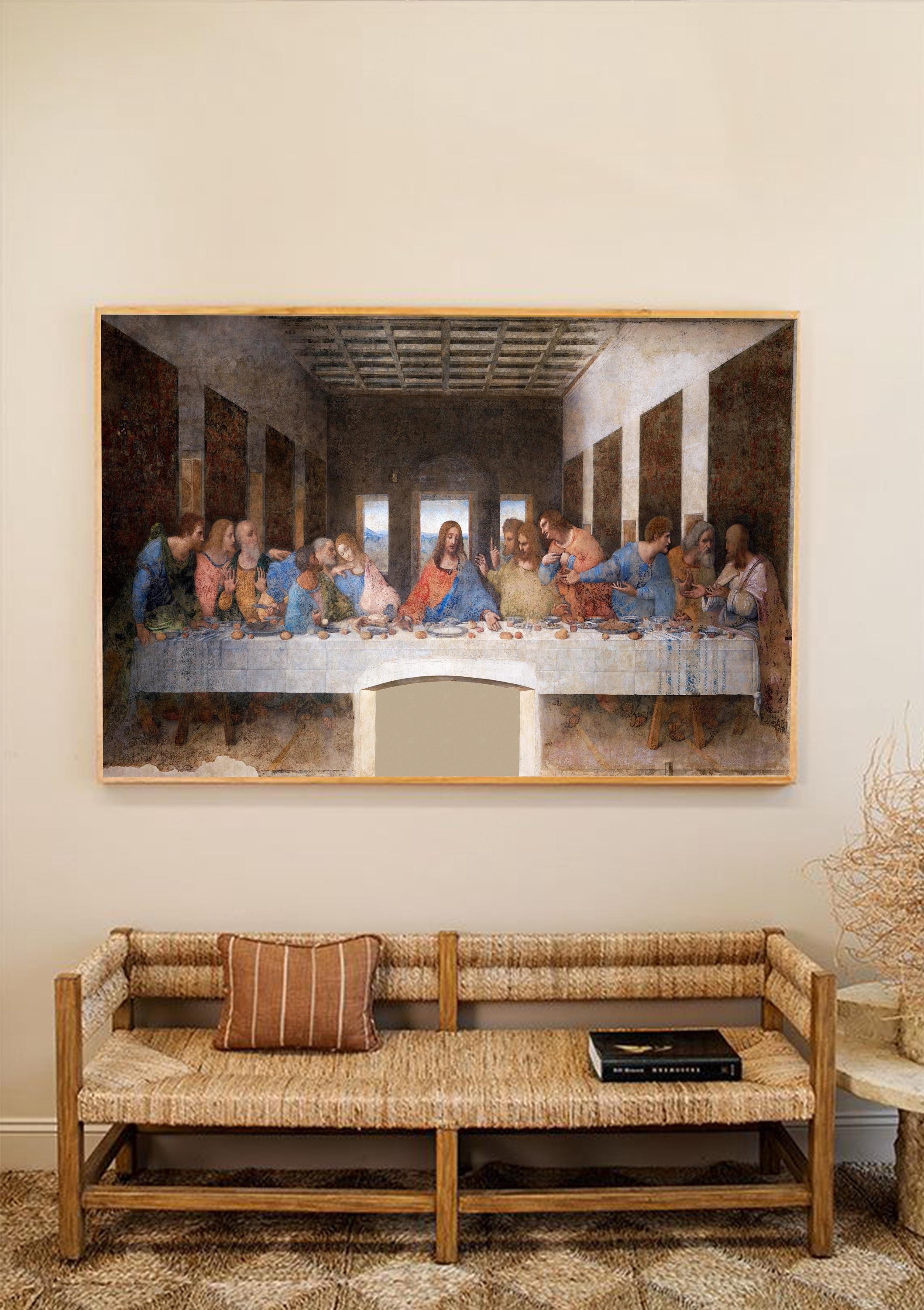 レオナルド・ダ・ヴィンチ「最後の晩餐」プリント、宗教画プリント