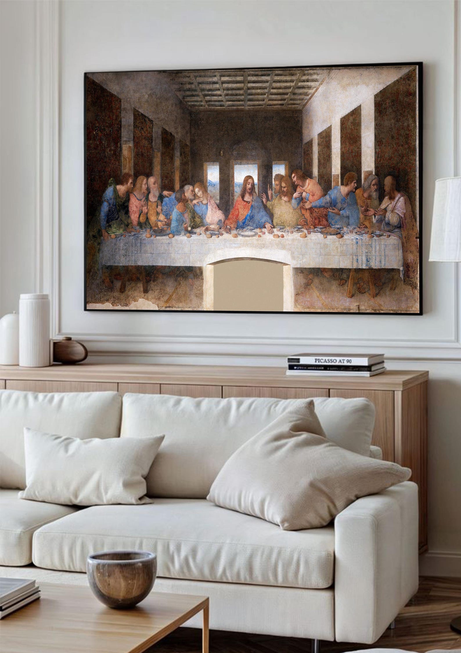 Leonardo Da Vinci the Last Supper Print, Religious Art Print, Vintage ...