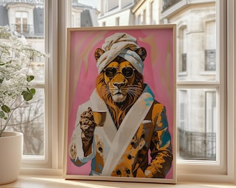 Lion Coffee Vintage Cafe Poster: Fine Art Giclee Print - Etsy