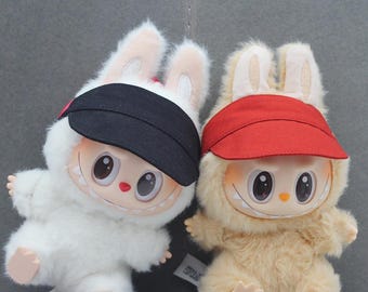17cm Labubu Doll Hat Limited Edition Figurine With A Sun Hat-interchangeable accessories