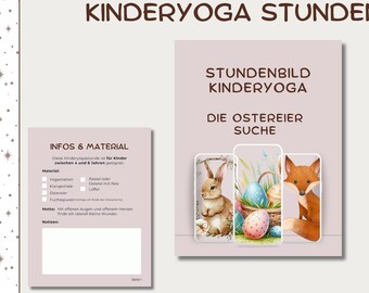 Stundenbild Kinderyoga Ostereier-Suche zum Ausdrucken