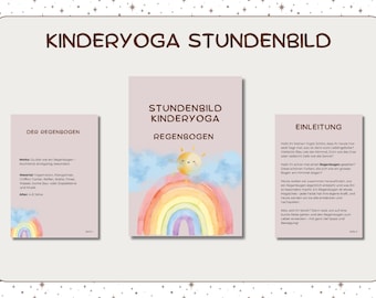 Stundenbild Kinderyoga Regenbogen