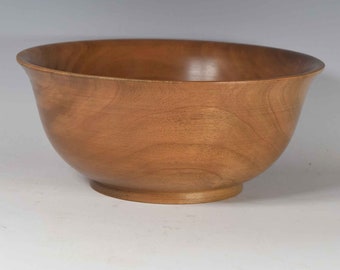 Revere-style bowl hand turned in black cherry