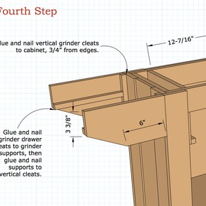 Mini-lathe work center digital plans download, complete plans image 3