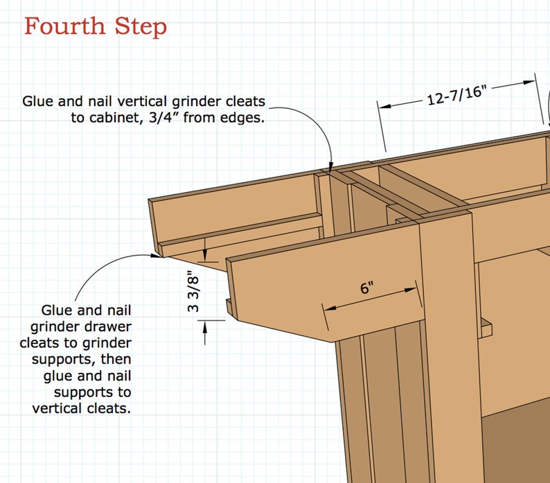 Mini-lathe work center digital plans download, complete plans image 3