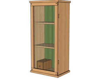 Hanging wall cabinet-digital plans download, complete plans