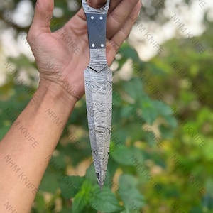 Custome handgemachte Damaszener Kunai Wurfmesser,Dolch werfen Jagdmesser.Weihnachtsgeschenk Geburtstagsgeschenk für Männer, Jubiläumsgeschenk für Ihn