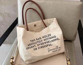Personalized Retired Life Tote Bag, Custom Retirement Canvas Bag, Retirement Gift For Woman 2026, Teachers Coworker Nurses Mom Grandma