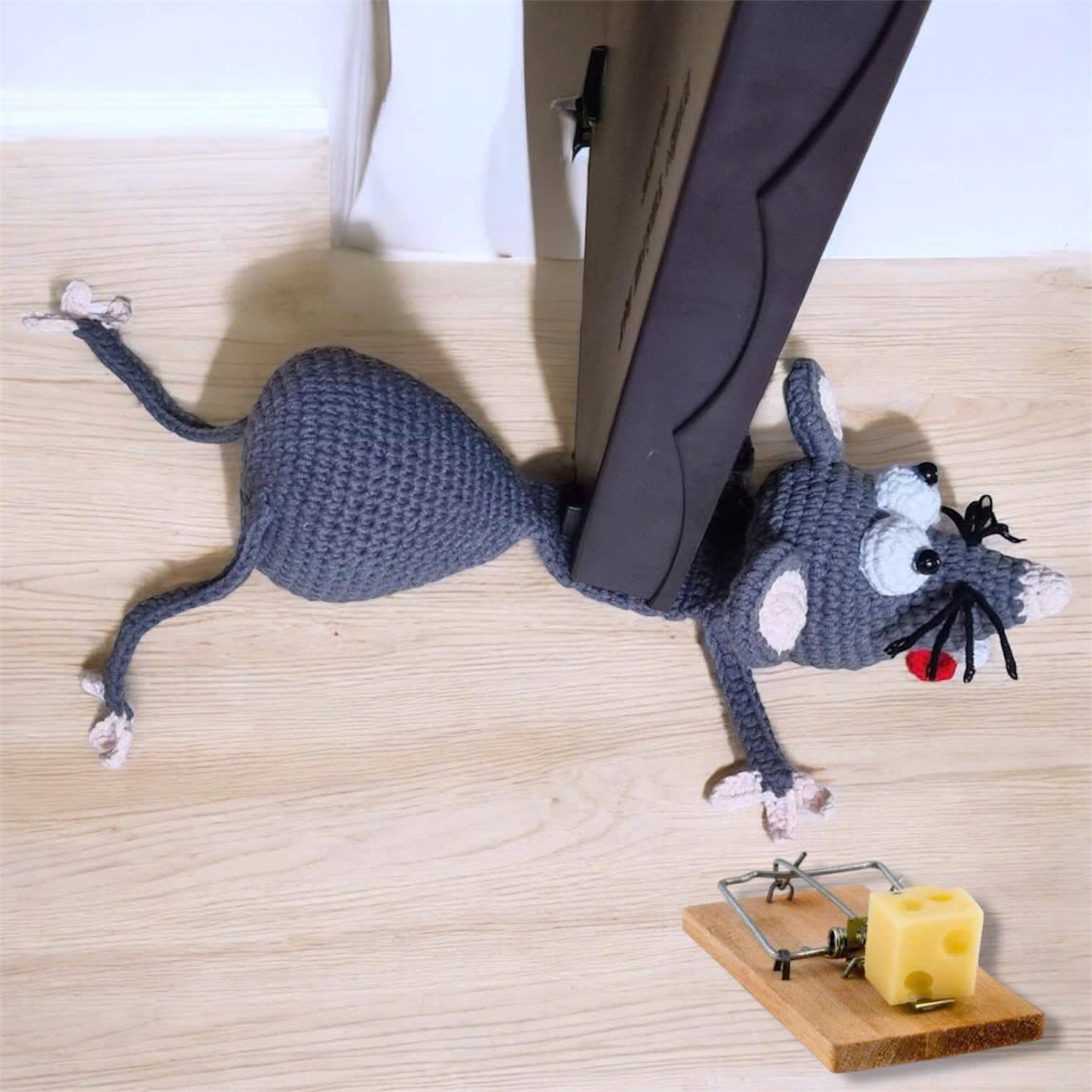 Crochet Rat Pattern, Rat Door Stop Crochet Pattern Pdf, Door Stopper ...