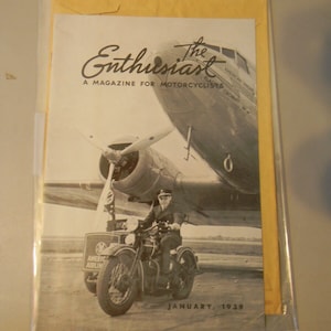 vintage 1939 the enthusiast a magazine for motorcyclists with American Airlines