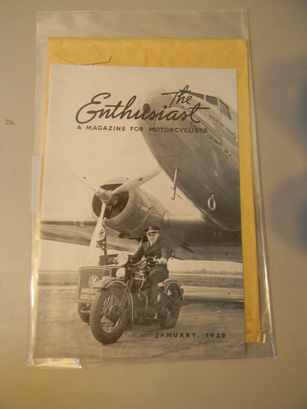 vintage 1939 the enthusiast a magazine for motorcyclists with American Airlines