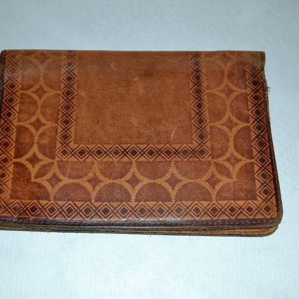 Vintage Leather wallet Passport Wallet